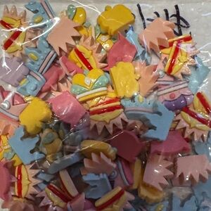 Set of 70 piece Crown Flatbacks resin